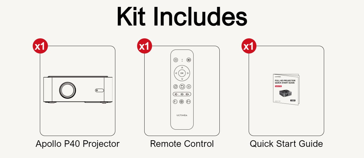 Proyector LCD Ultimea Apollo P40 nativo 1080P 700LM