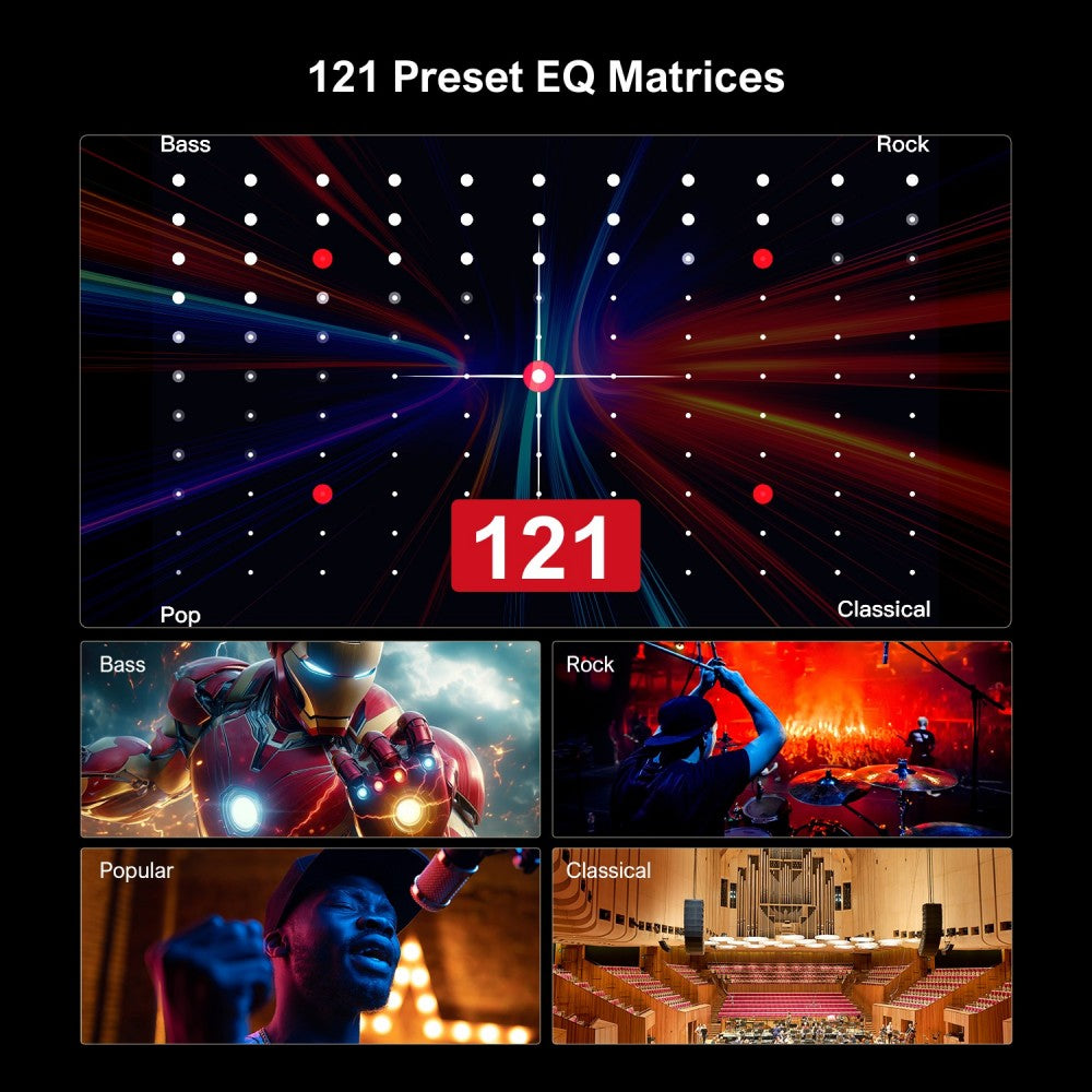 Barra de sonido Apollo S70 con iluminación, 5.0 canales, diseño desmontable, control por APP, luz RGB dinámica, 121 matrices de ecualización preestablecidas.