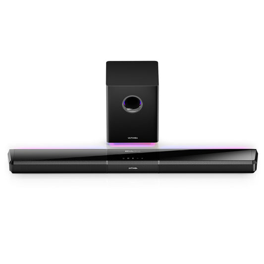 Ultimea Apollo S80 5.1 Soundbar, Smart APP Control, Dynamic Lighting Effects, RGB Light &amp; Brightness Adjustment, 121 Preset EQ Matrices, Detachable Design