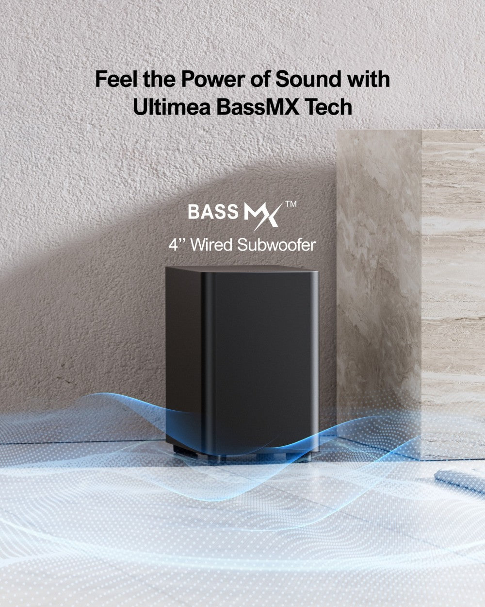 Barra de sonido ULTIMEA Aura A50 Pro 5.1, Dolby Atmos, sistema de sonido envolvente para TV, control por aplicación, 2 altavoces envolventes, HDMI eARC/OPT/AUX/BT