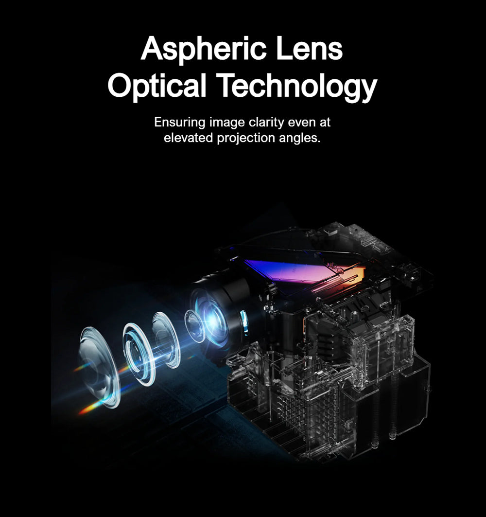 Proyector ULTIMEA Nova C40 con soporte de cardán, 600 ANSI, decodificación 4K, 1080P nativo, Bluetooth 5.3, Android TV 11.0, Dolby Audio, enfoque automático y corrección trapezoidal.