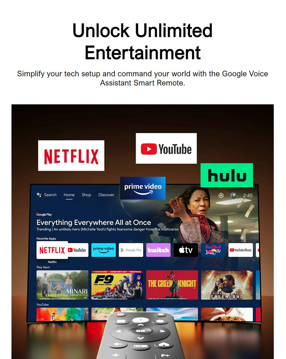 Proyector ULTIMEA Nova C40 con soporte de cardán, 600 ANSI, decodificación 4K, 1080P nativo, Bluetooth 5.3, Android TV 11.0, Dolby Audio, enfoque automático y corrección trapezoidal.