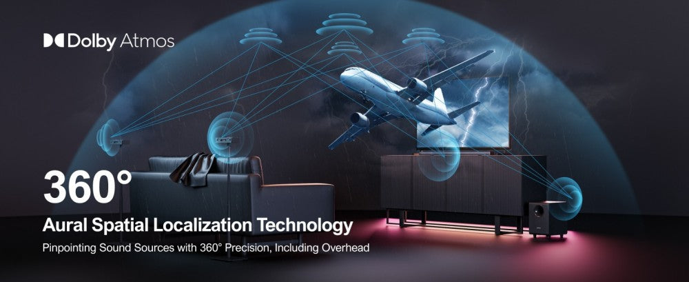 Kit de altavoces con barra de sonido y subwoofer Ultimea Nova S90 7.1.4, Dolby Atmos, potencia máxima de 740 W, paso de señal 4K HDR, 6 modos de ecualizador.