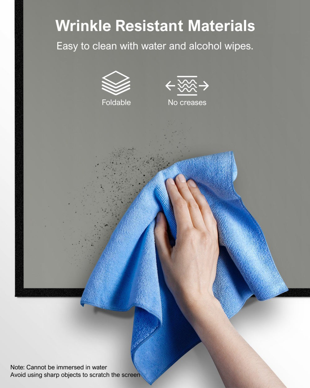 Pantalla de proyección Ultimea Photon E-ALR de 100 pulgadas, valor de ganancia 2.0, ángulo de visión de 120°.