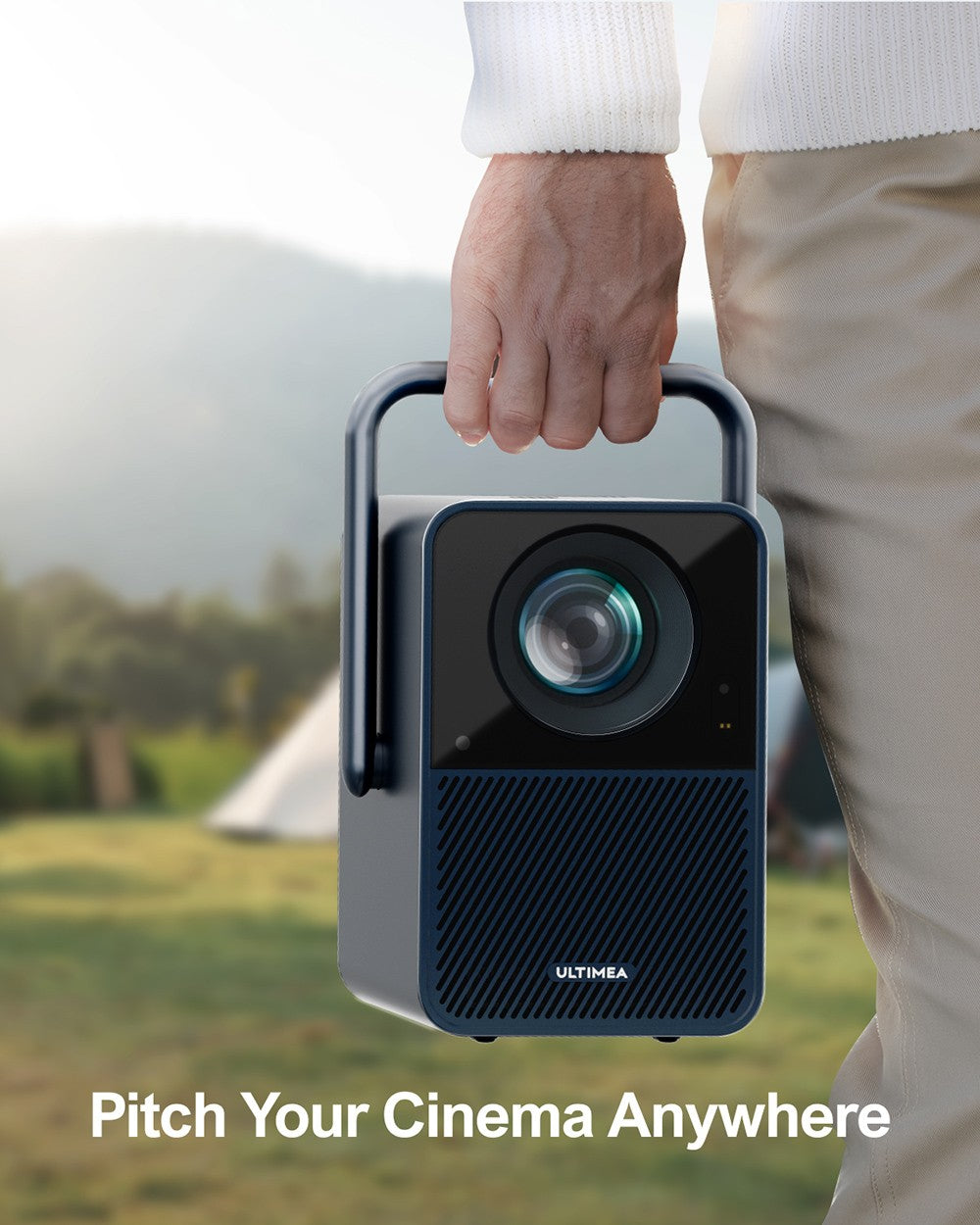 Proyector Ultimea Poseidon E40, 1000 lúmenes ANSI, decodificación 4K, resolución nativa 1080P, Dolby Audio, 2 altavoces de 10W, WiFi 6, Bluetooth 5.3