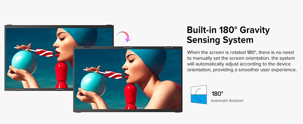 UPERFECT Delta 15.6-inch Dual Screen Portable Folding Monitor, 1920*1080 FHD IPS Screen, 60Hz Refresh Rate, 1000:1 Contrast Ratio, 360° Folding, Built-in Speaker, Built-in Stand & VESA Mountable, 2*Full-Featured Type-C, 2* mini HDMI - EU Plug