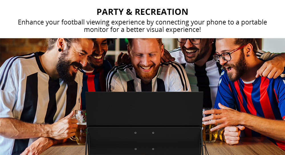 UPERFECT UMax22 22-inch Portable Monitor, 60Hz Refresh Rate, 2560*1440 IPS Screen, 100% sRGB, FreeSync, Built-in Speakers, Driver Free, HDR, Low Blue Light, 180° Adjustable Stand, 2*USB-C, 1*Mini HDMI, 1*Micro USB-B OTG, 1*Audio Jack - EU Plug