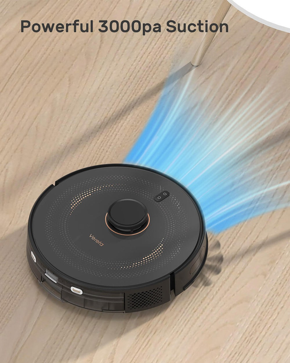 Robot Aspirador Verefa L11 Pro, Autovaciado, Succión 3000Pa, Navegación LiDAR, Bolsa de Polvo 4L, Autonomía Máx. 270 Minutos, Limpieza sin Intervención Manual Durante 70 Días, Control por App/Voz