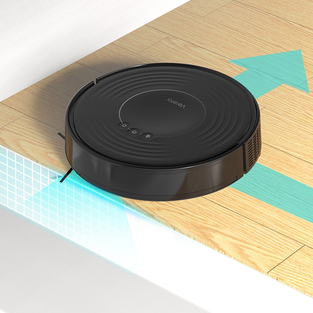 Robot Aspirador Verefa V60m Lite, Succión Máxima de 2700Pa, Aspiración y Fregado 2 en 1, Depósito de Polvo de 250ml, Autonomía Máxima de 150 Minutos, Control por App/Voz - Negro