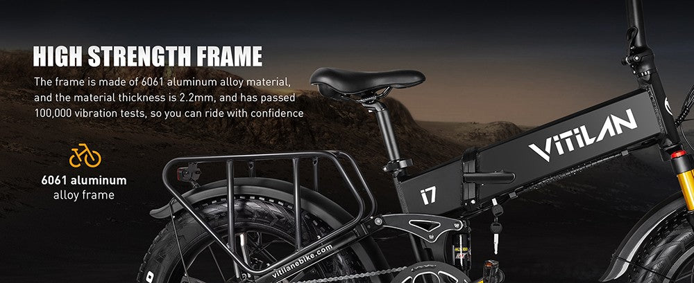 Bicicleta eléctrica Vitilan I7 Pro 3.0, motor de 750 W, batería de 48 V 20 Ah, neumáticos gruesos de 20 x 4.0 pulgadas, velocidad máxima de 45 km/h, autonomía máxima de 110 km, freno de disco hidráulico, amortiguación trasera hidráulica, horquilla delantera con suspensión neumática, Shimano de 8 velocidades - Negro