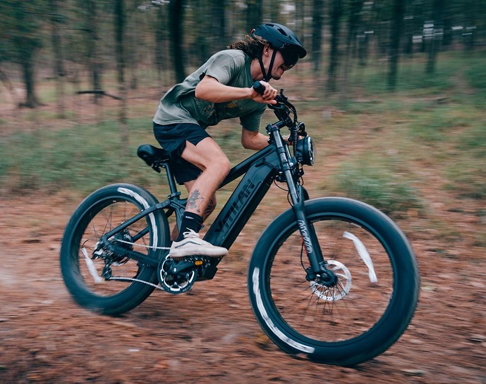 Vitilan T7 Mountain Electric Bike, 26*4.0-inch CST Fat Tires 750W Bafang Motor 48V 20Ah Battery 28mph Max Speed 80miles Max Range Backlit LCD Display Front & Rear Hydraulic Disc Brakes SHIMANO 8-Speed - Black