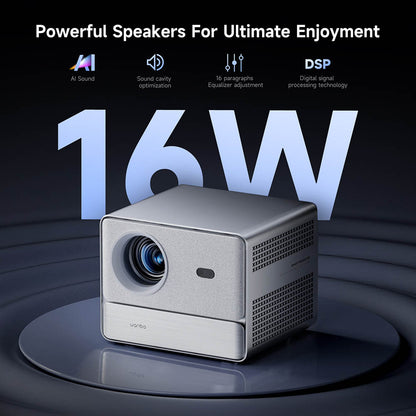 [Netflix 1080P] WANBO DaVinci 1 Pro Projector, Android 11, 600 ANSI Lumens, HDR 10, 5G WiFi Bluetooth, Auto-Focus/Auto Keystone Correction/Auto Screen Fit/Obstacle Avoidance, YouTube/Disney/Prime Video Preinstalled