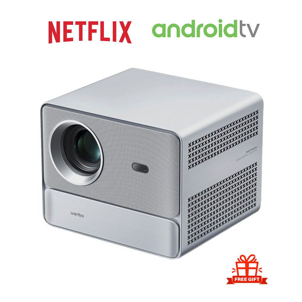 [Netflix 1080P] WANBO DaVinci 1 Pro Projector, Android 11, 600 ANSI Lumens, HDR 10, 5G WiFi Bluetooth, Auto-Focus/Auto Keystone Correction/Auto Screen Fit/Obstacle Avoidance, YouTube/Disney/Prime Video Preinstalled