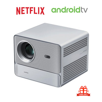 [Netflix 1080P] WANBO DaVinci 1 Pro Projector, Android 11, 600 ANSI Lumens, HDR 10, 5G WiFi Bluetooth, Auto-Focus/Auto Keystone Correction/Auto Screen Fit/Obstacle Avoidance, YouTube/Disney/Prime Video Preinstalled