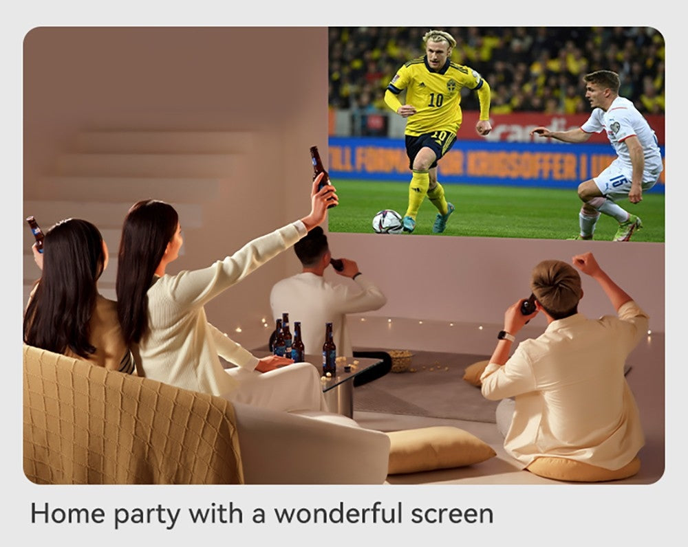 Proyector WANBO Mini Pro, Android 9.0, Corrección trapezoidal de cuatro puntos - Enchufe europeo