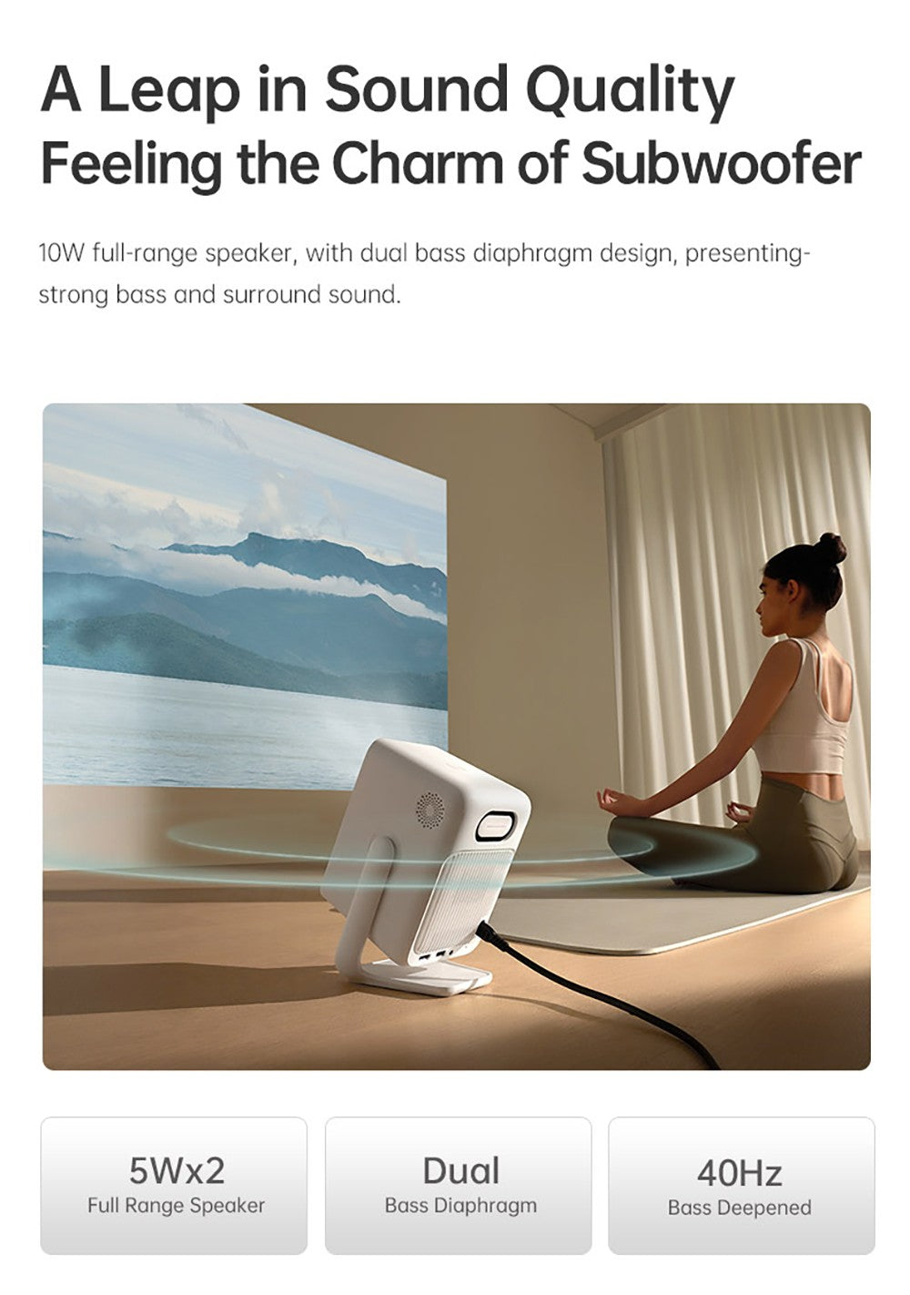 Proyector Wanbo T2 Ultra, Android TV 11, 500 ANSI lúmenes, resolución nativa 1080P, soporte giratorio de 120°, enfoque automático y corrección trapezoidal, WiFi de doble banda, altavoces de 2*5W.