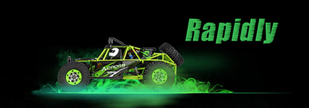 Wltoys 12427 1/12 RC-Auto im Maßstab 1:12, Geländewagen, 540er Bürstenmotor, 50 km/h Höchstgeschwindigkeit, 2 Akkus