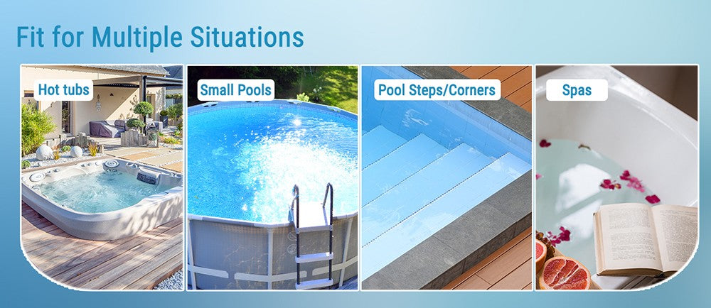 WYBOT HJ10P Hand-Poolsauger, inklusive Teleskopstange, 25 l/min Saugleistung, 5200 mAh Akku, bis zu 60 Minuten Laufzeit, 0,5-l-Filter