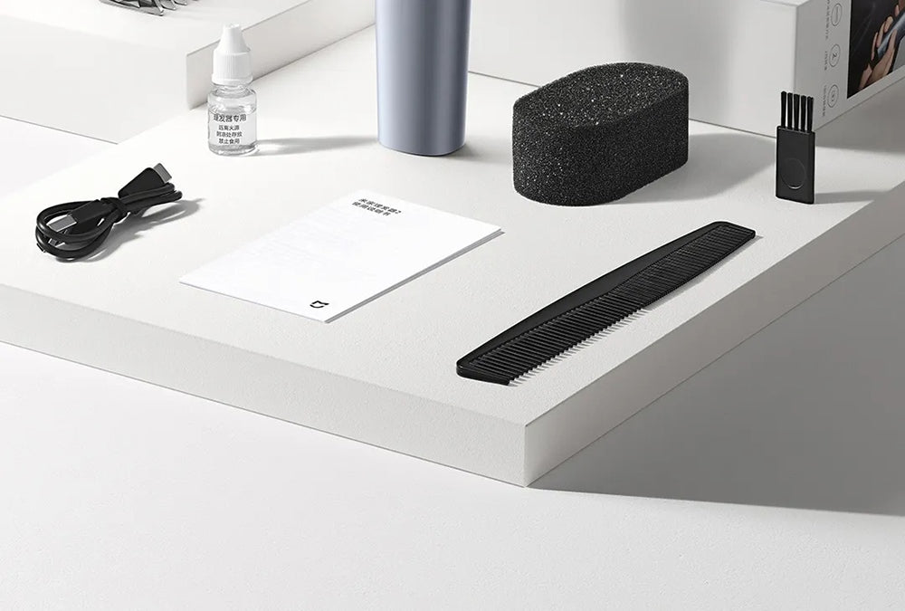 Xiaomi Mijia Haarschneider 2, wiederaufladbar, mit zwei Geschwindigkeitsstufen, Klinge aus hochfestem Material, bis zu 180 Minuten Laufzeit, Digitalanzeige und IPX7-Wasserschutz