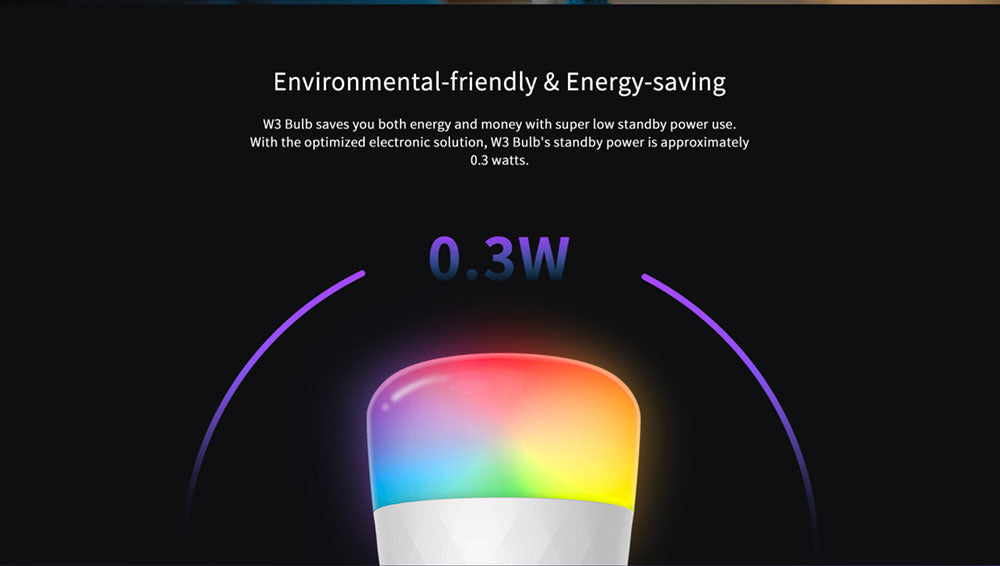 Yeelight YLDP005 8W Smart-LED-Lampe, W3 Multicolor, 900 Lumen, 16 Millionen Farben, Game-Sync-Helligkeitssteuerung