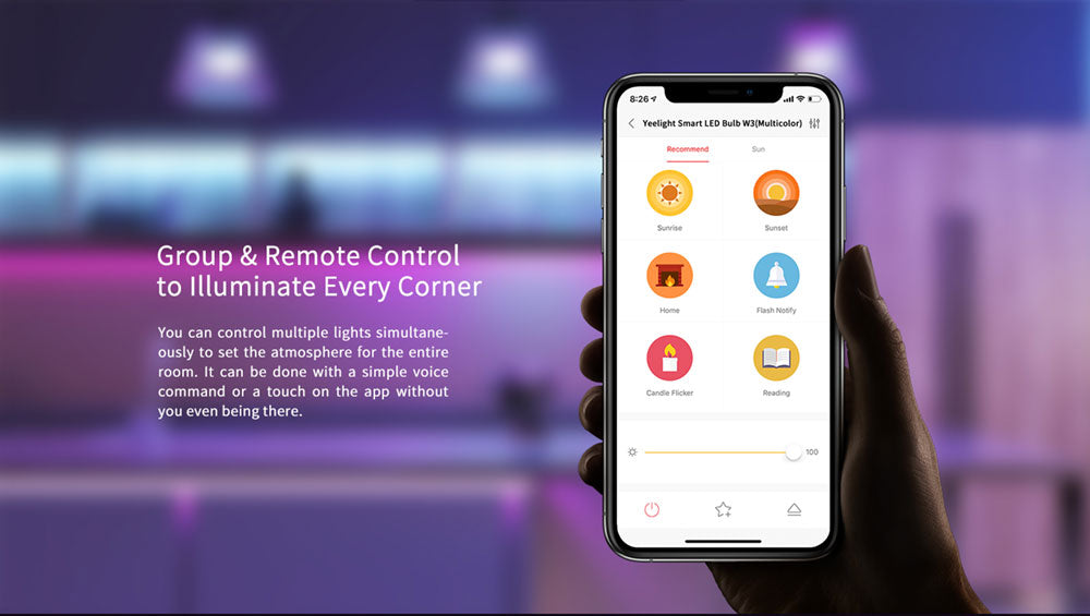 Yeelight YLDP005 8W Smart-LED-Lampe, W3 Multicolor, 900 Lumen, 16 Millionen Farben, Game-Sync-Helligkeitssteuerung