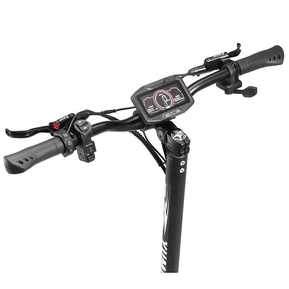 YUME HAWK Electric Scooter, 10x3.15" Tubeless All-terrain Tires 1200W*2 Motor 60V 22.5Ah Battery 70km/h Max Speed 70km max range Hydraulic Disc Brake 126kg Max Load APP Control - Black