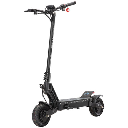 YUME HAWK Electric Scooter, 10x3.15" Tubeless All-terrain Tires 1200W*2 Motor 60V 22.5Ah Battery 70km/h Max Speed 70km max range Hydraulic Disc Brake 126kg Max Load APP Control - Black