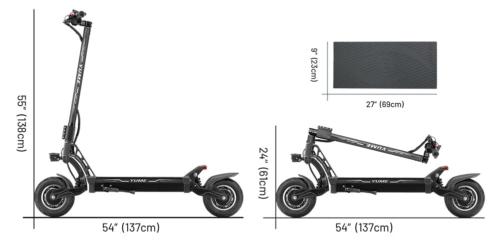 YUME HAWK Pro Electric Scooter, 10x4.5