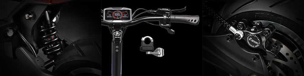 YUME HAWK Pro Electric Scooter, 10x4.5