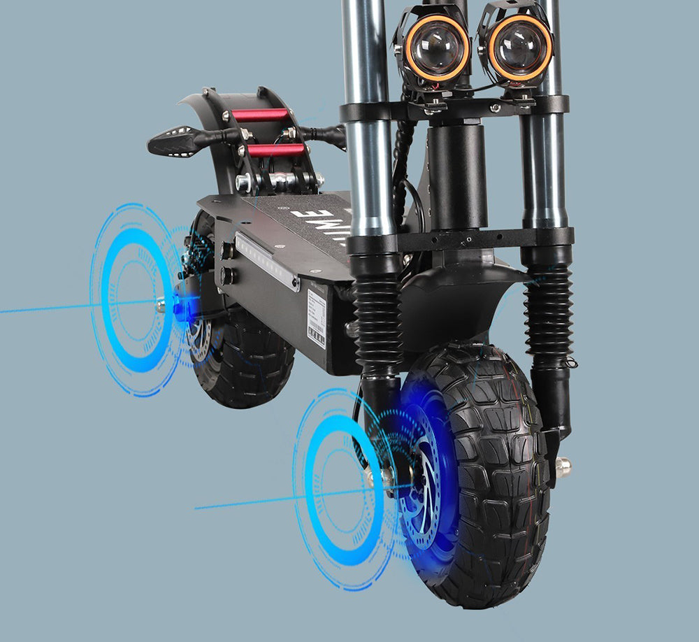 YUME Y10 Electric Scooter, 1200*2 Motor, 52V 23.4Ah Battery, 10